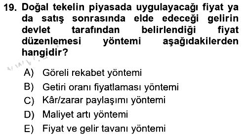 Kamu Ekonomisi 1 2021-2022 Dönem Sonu Sınavı - 19. soru