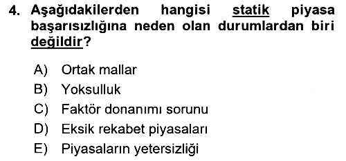 Kamu Ekonomisi 1 2022-2023 Dönem Sonu Sınavı - 4. soru