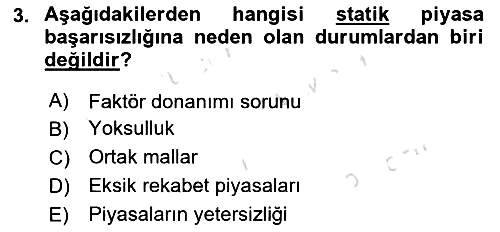 Kamu Ekonomisi 1 2024-2025 Dönem Sonu Sınavı - 3. soru