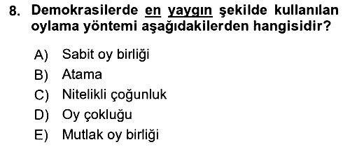 Kamu Ekonomisi 2 2018-2019 3 Ders Sınavı - 8. soru