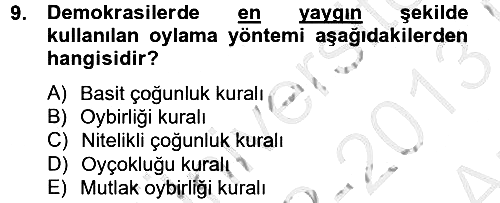Kamu Ekonomisi 2 2012-2013 Ara Sınav - 9. soru