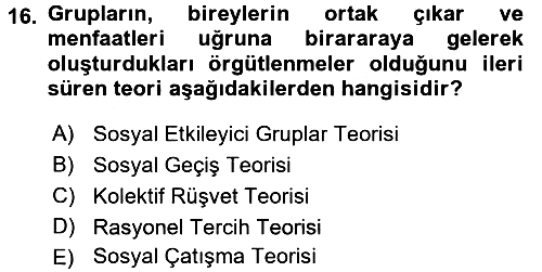 Kamu Ekonomisi 2 2017-2018 Ara Sınav - 16. soru