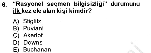 Kamu Ekonomisi 2 2012-2013 Dönem Sonu Sınavı - 6. soru