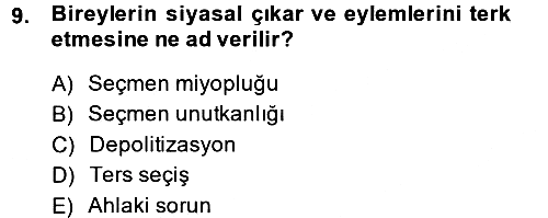 Kamu Ekonomisi 2 2014-2015 Dönem Sonu Sınavı - 9. soru