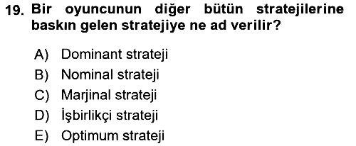 Kamu Ekonomisi 2 2016-2017 Dönem Sonu Sınavı - 19. soru