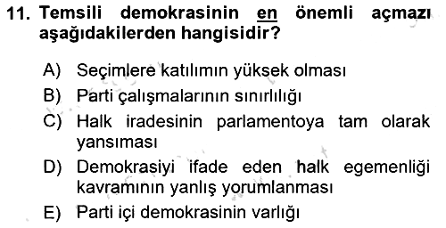 Kamu Ekonomisi 2 2023-2024 Dönem Sonu Sınavı - 11. soru