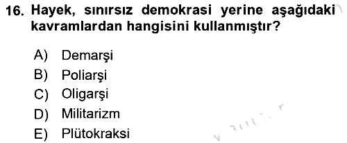 Kamu Ekonomisi 2 2020-2021 Yaz Okulu Sınavı - 16. soru
