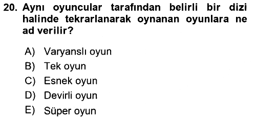 Kamu Ekonomisi 2 2021-2022 Yaz Okulu Sınavı - 20. soru