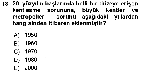 Mahalli İdareler Maliyesi 2015-2016 Ara Sınav - 18. soru