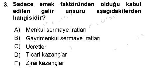 Özel Vergi Hukuku 1 2025-2026 Ara Sınav - 3. soru
