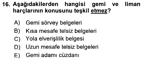 Özel Vergi Hukuku 2 2018-2019 Yaz Okulu Sınavı - 16. soru