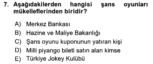 Özel Vergi Hukuku 2 2021-2022 Yaz Okulu Sınavı - 7. soru