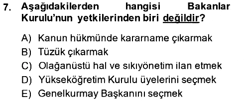 Temel İdare Hukuku 2014-2015 Ara Sınav - 7. soru