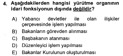 Temel İdare Hukuku 2015-2016 Ara Sınav - 4. soru