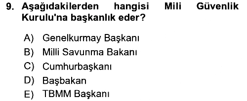 Temel İdare Hukuku 2016-2017 Ara Sınav - 9. soru