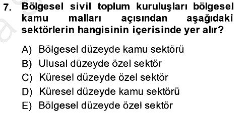 Uluslararası Kamu Maliyesi 2014-2015 Ara Sınav - 7. soru