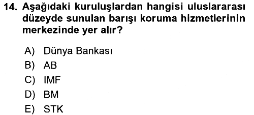 Uluslararası Kamu Maliyesi 2017-2018 Ara Sınav - 14. soru