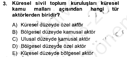 Uluslararası Kamu Maliyesi 2013-2014 Dönem Sonu Sınavı - 3. soru
