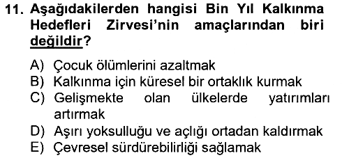 Uluslararası Kamu Maliyesi 2013-2014 Tek Ders Sınavı - 11. soru