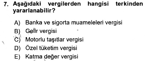 Vergi Ceza Hukuku 2016-2017 3 Ders Sınavı - 7. soru