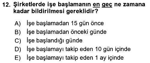 Vergi Ceza Hukuku 2019-2020 Ara Sınav - 12. soru
