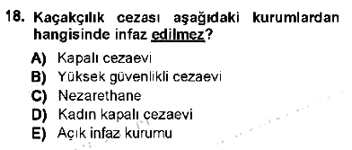 Vergi Ceza Hukuku 2012-2013 Dönem Sonu Sınavı - 18. soru