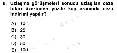Vergi Ceza Hukuku 2023-2024 Dönem Sonu Sınavı - 6. soru
