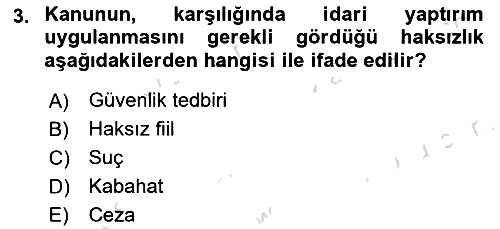 Vergi Ceza Hukuku 2023-2024 Yaz Okulu Sınavı - 3. soru