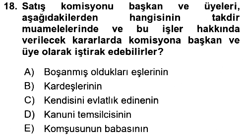 Vergi İcra Hukuku 2015-2016 Tek Ders Sınavı - 18. soru