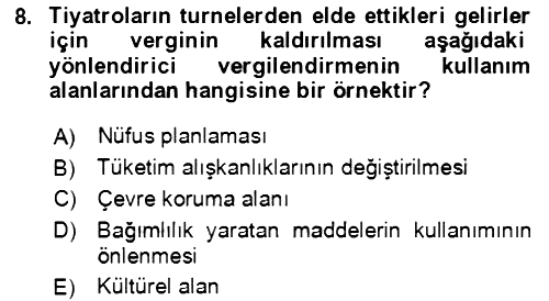 Vergi Planlaması 2021-2022 Ara Sınav - 8. soru