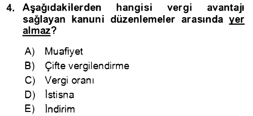 Vergi Planlaması 2021-2022 Dönem Sonu Sınavı - 4. soru
