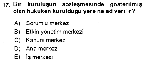 Vergi Planlaması 2021-2022 Dönem Sonu Sınavı - 17. soru