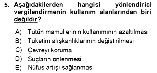 Vergi Planlaması 2020-2021 Yaz Okulu Sınavı - 5. soru