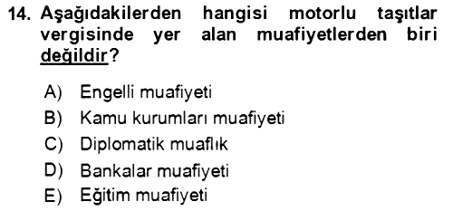 Vergi Planlaması 2021-2022 Yaz Okulu Sınavı - 14. soru