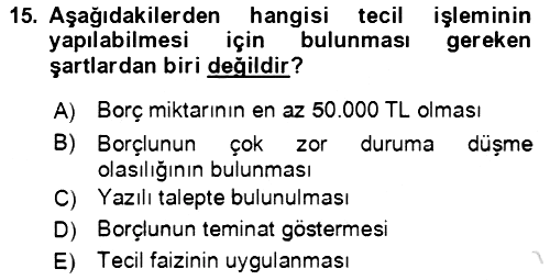 Vergi Planlaması 2021-2022 Yaz Okulu Sınavı - 15. soru