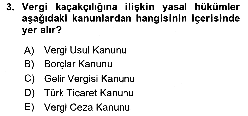 Vergi Planlaması 2023-2024 Yaz Okulu Sınavı - 3. soru