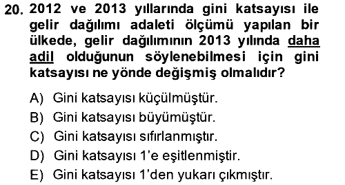 Vergi Teorisi 2013-2014 Ara Sınav - 20. soru