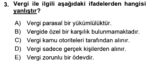 Vergi Teorisi 2015-2016 Ara Sınav - 3. soru