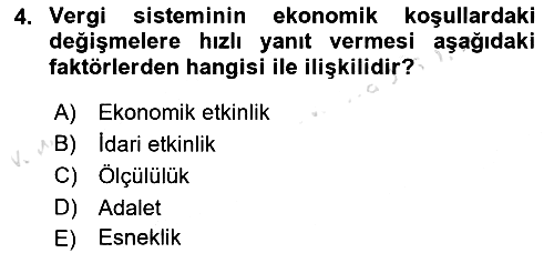 Vergi Teorisi 2024-2025 Ara Sınav - 4. soru
