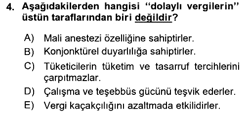 Vergi Teorisi 2015-2016 Dönem Sonu Sınavı - 4. soru