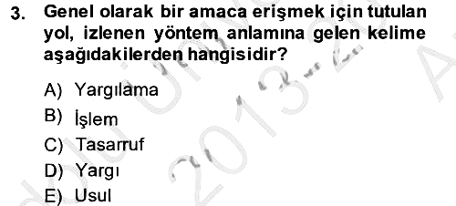 Vergi Usul Hukuku 2013-2014 Ara Sınav - 3. soru