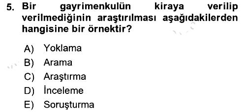 Vergi Usul Hukuku 2016-2017 Dönem Sonu Sınavı - 5. soru