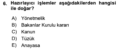 Vergi Usul Hukuku 2016-2017 Dönem Sonu Sınavı - 6. soru