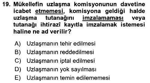 Vergi Usul Hukuku 2023-2024 Dönem Sonu Sınavı - 19. soru