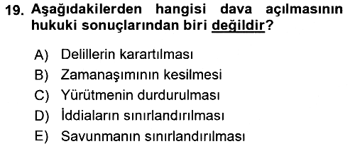 Vergi Yargılaması Hukuku 2015-2016 Ara Sınav - 19. soru
