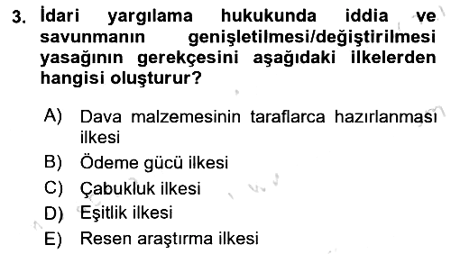 Vergi Yargılaması Hukuku 2025-2026 Dönem Sonu Sınavı - 3. soru