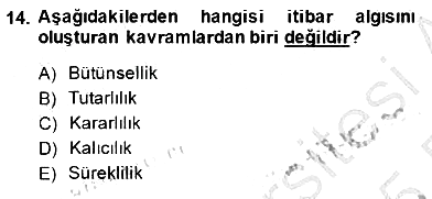 Marka İletişim Kampanyaları 2014-2015 Ara Sınav - 14. soru