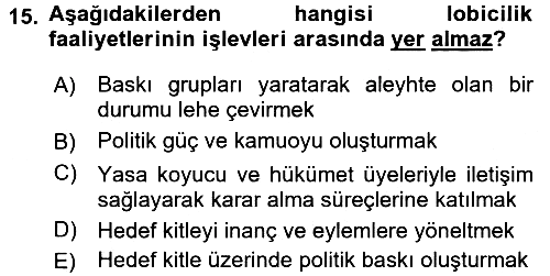 Marka İletişim Kampanyaları 2016-2017 Ara Sınav - 15. soru