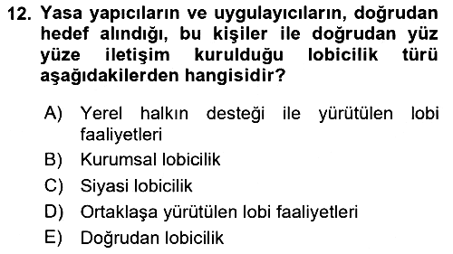 Marka İletişim Kampanyaları 2023-2024 Ara Sınav - 12. soru