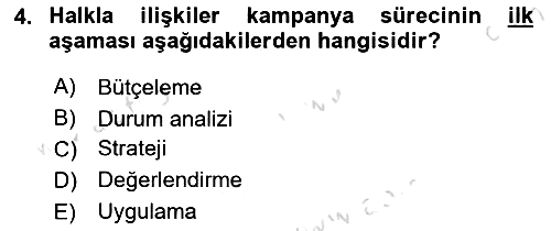 Marka İletişim Kampanyaları 2024-2025 Ara Sınav - 4. soru